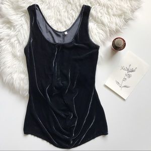 • RACHEL by Rachel Roy Velvet Drape Front Tank •